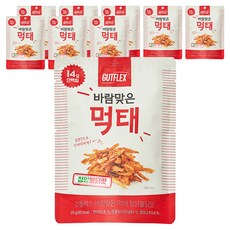 것플렉스 바람맞은 먹태 청양불닭맛, 9개, 25g