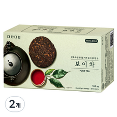 대한다업 보이차, 700mg, 2개, 100개입