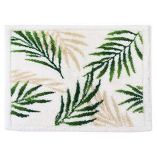 oka 日製乾度良好銀離子抗菌防臭吸水速乾防滑浴室地墊 壓克力纖維材質, 南洋棕櫚, 1個