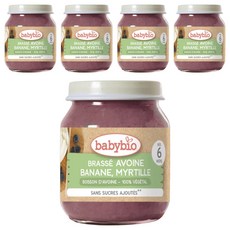 babybio 生機鮮果燕麥泥 (130g/罐) 寶寶副食品推薦 無添加糖 天然水果風味 給寶寶健康美味的享受, 5罐