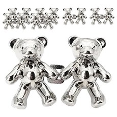 咪咪購物 對釦 熊 銀色 免縫收腰 縮腰扣, 7入