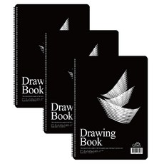 GLORIA 黑色繪圖本 200g, 3個