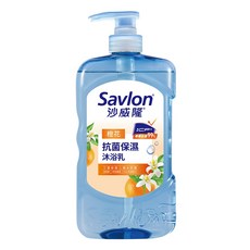 Savlon 沙威隆 台灣公司貨 抗菌保濕沐浴露 橙花, 850g, 1個