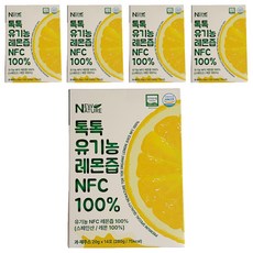 뉴네이처 톡톡 유기농 레몬즙 NFC 100% 14p, 280g, 5개