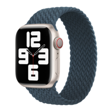 Womans9999 Apple Watch 相容 編織單圈織物錶帶 L, 1個, 炭灰色