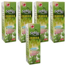 松裕 免蚊叮精油防蚊液, 60ml, 5瓶