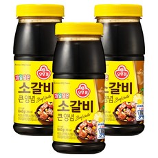 OTTOGI 不倒翁 大容量牛排調味醬, 840g, 3罐