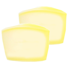 SiliPot 矽膠夾鏈袋 850ml, 100%白金矽膠, BPA FREE, M(中), 1個, 2個