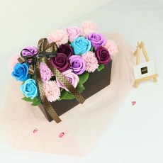 Bluehen Bonjour 香皂花中心擺飾, 紫色, 1個