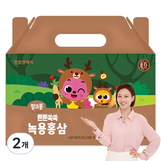 천호엔케어 핑크퐁 튼튼쑥쑥 녹용홍삼즙, 1.2L, 2개