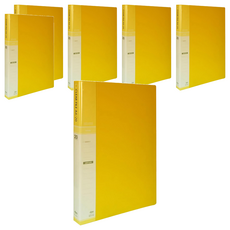 MiDAS HYUNPOONG 可加頁A4事務檔案夾 20頁, 黃色, 6本