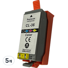 캐논 토너피아 호환잉크 CLI-36CL, 컬러, 5개
