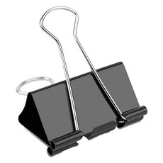 라이크존 클립 블랙 더블 집게, 41mm, 1개입, 1개