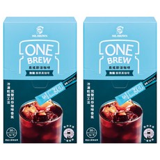 金車 MR.BROWN 伯朗咖啡 ONE BREW 易搖即溶凍乾咖啡粉 無糖醇厚黑咖啡, 2個, 20個裝, 5g