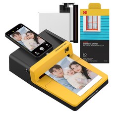 KODAK 柯達 Dock ERA 相片印表機 + 卡匣組合包, D600, 黃色