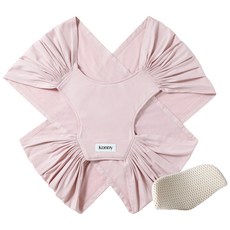 코니 아기띠 오리지널 엘라스테크 + 헤드서포트, 핑크