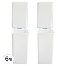 抽屜小物整理收納保管盒 一體型, 白色, 6個