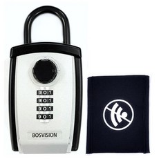 BOSVISION 博士威 大容量掛勾式密碼鎖鑰匙盒 + 晶片車鑰匙訊號屏蔽袋 BV-8962S
