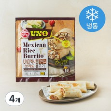 오뚜기 리얼 멕시칸 라이스 브리또 불고기 (냉동), 125g, 3개입, 4개