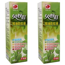 松裕 免蚊叮精油防蚊液, 60ml, 2瓶