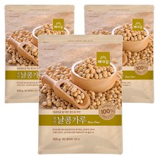 500克生大豆粉, 500g, 3個