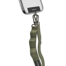 MAGEASY 二合一掛繩 + 掛繩片組 - 20mm寬, 可調節長度, 無畏綠, 1組