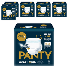 MAMMY VILLAGE 六甲村 極量瞬吸女王褲 產後用 免黏貼 加強高分子吸收體 全能安心防漏, XL-2L, 4件, 6包