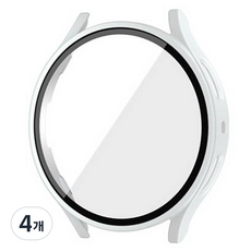 아이엠판다 갤럭시워치 액정보호 하드 풀커버 케이스 40mm, 화이트, 4개