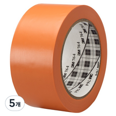 3M 地板標示 764 膠帶 橘色 50.8mm x 32.9m, 5個
