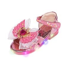 LA STELLA 女童愛心翅膀LED涼鞋