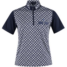 JEANPIERRE Lux Golf男款圖案半拉鍊短袖高爾夫球衫 AJP3M403