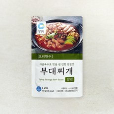 청정원 요리한수 부대찌개 양념, 150g, 1개
