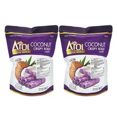 椰奶脆皮酥捲 紫薯口味, 80g, 2包