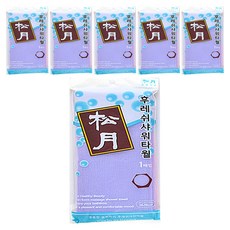 Songwol 松月 清新沐浴巾, 紫色, 6個, 1入