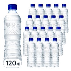 평창수 무라벨 생수, 500ml, 120개