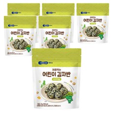 처음 먹는 어린이 김자반, 오리지널, 25g, 6개