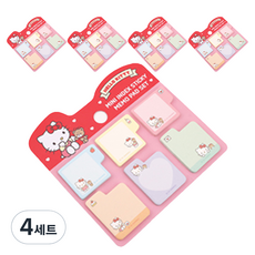 산리오 캐릭터 미니인덱스 점착메모패드 5p 세트 헬로키티, 4세트
