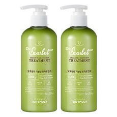 TONYMOLY Dr.Scarlet綠茶兒茶素強健髮根護髮素, 300ml, 2個