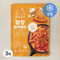 깡총분식 말랑 밀떡볶이 (냉동), 510g, 3팩
