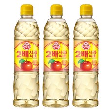 오뚜기 2배 사과식초, 900ml, 3개