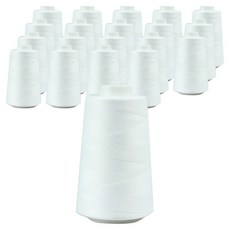 SEWING M&H OWL 40支2股 縫紉線 5入, 白色, 4套