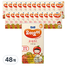 요미요미 유기농 주스, 125ml, 48개