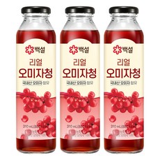백설 리얼 오미자청, 310ml, 3개