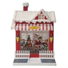 Marsh Marigold 聖誕老人與精靈工作坊音樂盒, 混合色, 17 x 9 x 25 cm