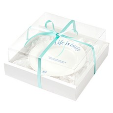 뮤니드 그레이스 쇼케이스 리본 선물상자, 1개, 화이트(상자), 민트(리본)