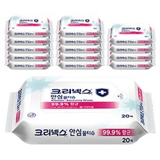 Kleenex 舒潔 安心濕紙巾, 20張, 15個