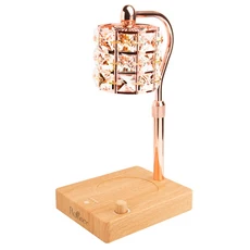 Rofancy 洛帆晞 經典實木定時系列 融蠟燈 典雅方, 原木色