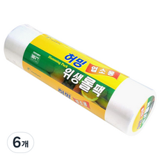 허밍 업소용 위생롤백 특대 35cm x 45cm x 500매, 6개
