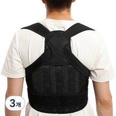 하와잇 허리보조 자세 일체형 벨트, 3개