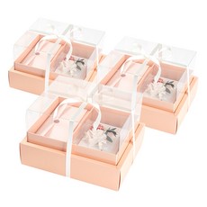 뮤니드 그레이스 쇼케이스 리본 용돈 선물상자 + 용돈봉투, 핑크(선물상자), 아이보리(리본), 3개